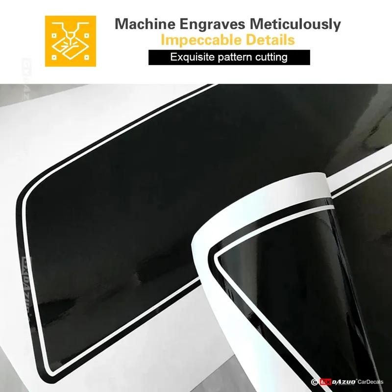 For Chevy Camaro Racing Stripes Carbon Red Chevy Decals Hood Trunk Kit Pro Motor Stripes Custom Made Sticker