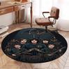 Bring Me the Horizon Pattern Round Rug, Indoor/Outdoor Mat, for Picnic, Gameroom, Bedroom, Office, Living Room, Home Decor Carpet, Birthday Gift