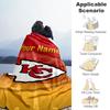 Kansas City Football Personalized Name Blanket Gift Personalized Blanket Durable Comfort Perfect For Office Seaside Living Room Home Decor