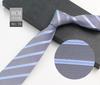 Men'S Tie Business Shirt, Striped Security Professional Dress Plus Logo8Cm Hand-Typed