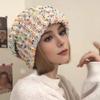 55-59 см Вязаная шапка Высокая эластичность Бини Милая Универсальный размер Игривая Толстая пряжа Тепло Ручная работа Крючком Мода Многоцветная