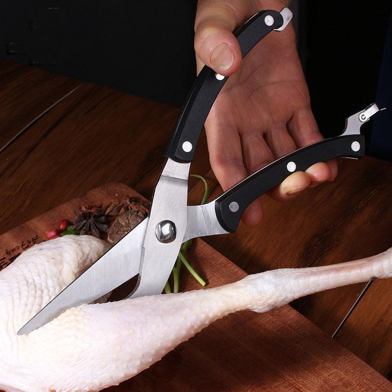 Cooking Scissors Kitchen Scissors Chicken Bone Shears Duck Fish Cutter Fish Scissors Cooking Knife Vegetable Meat Tools