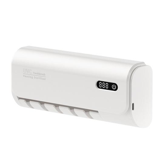 Держатель зубной щетки с двухдиапазонной УФ-стерилизацией, сенсорным управлением, цифровым дисплеем, перезаряжаемый самоклеящийся органайзер для зубных щеток