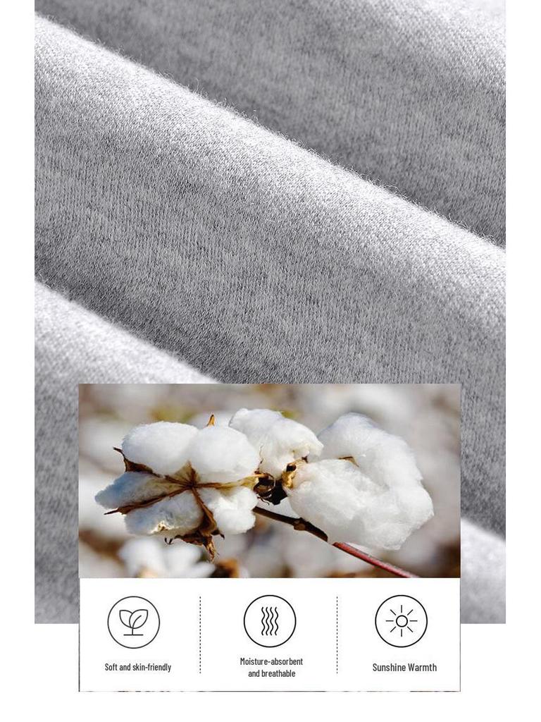 Мужские брюки из хлопчатобумажной шерсти с высокой талией — легкие, свободного кроя, идеально подходят для весны и осени.