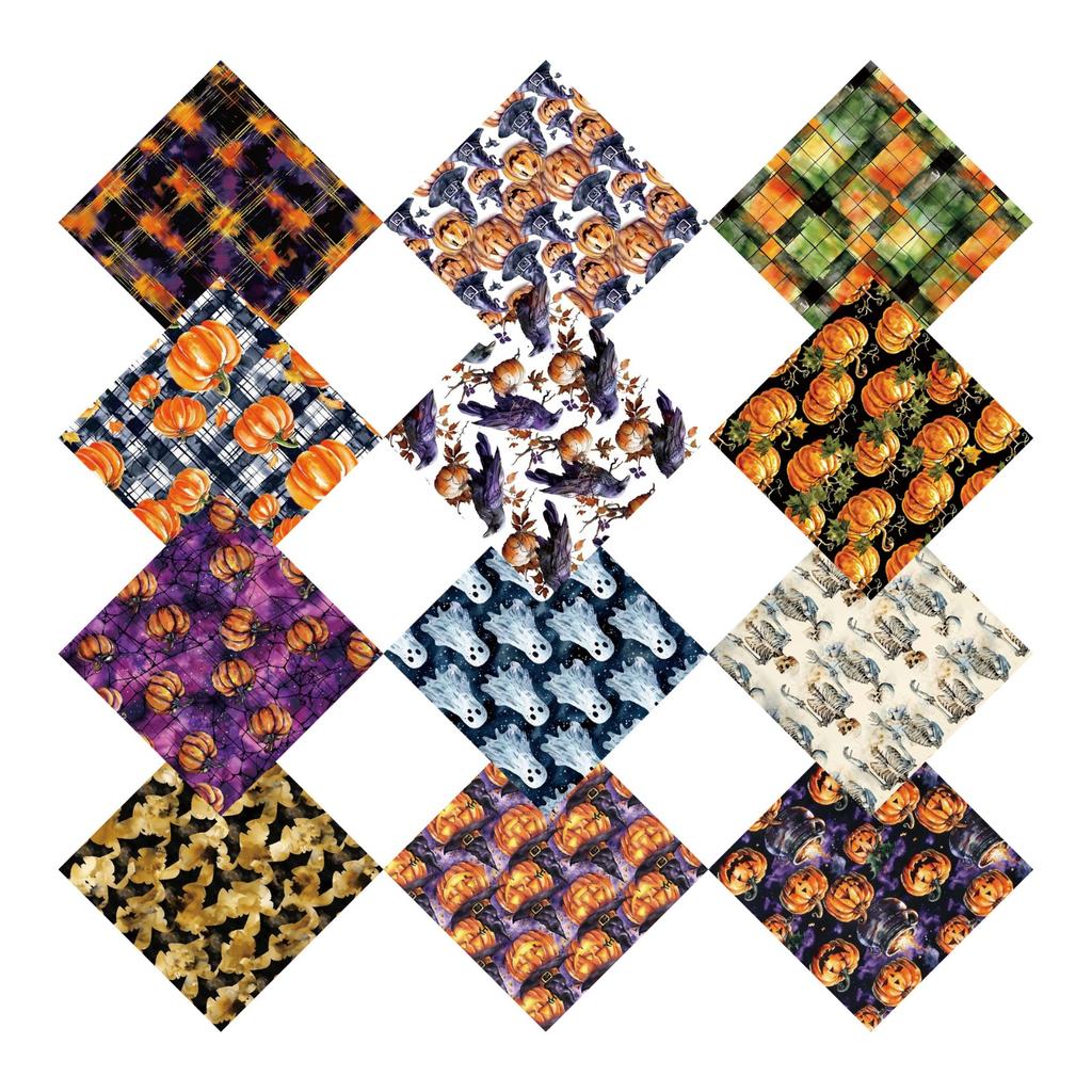 Halloween Pattern Paper Set, Decorative Paper For Card Making, Crafting, Scrapbooking, Decoration