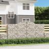 Vidaxl Kosze Gabionowe, 9 Szt, 300X50X140/160 Cm, Galwanizowane Żelazo