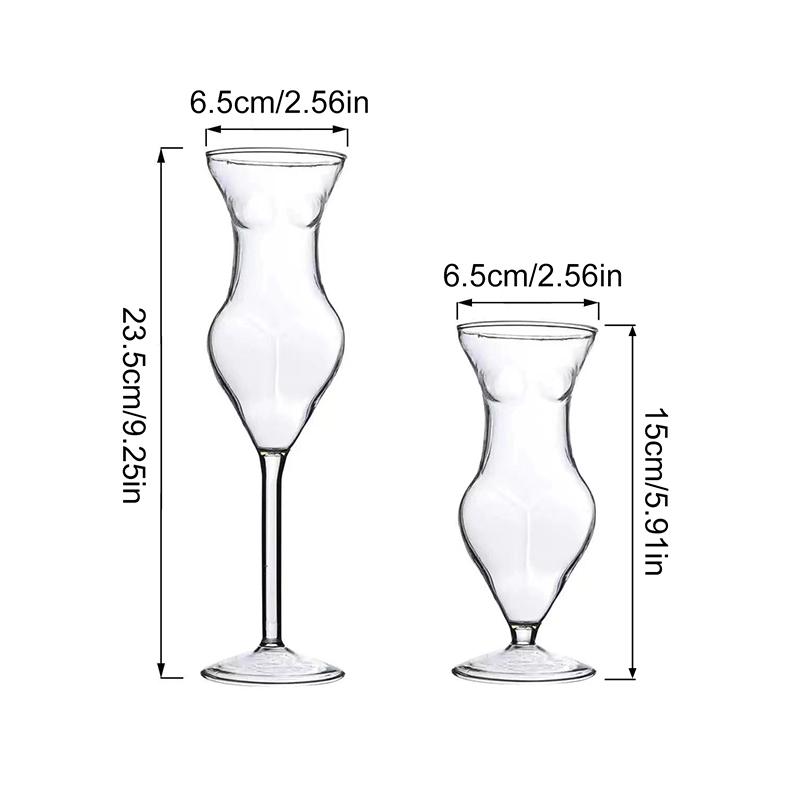 Форма тела Элегантный Боросиликатный Бокал для шампанского Хрустальный Коктейльный Бокал для Бара Красный Винный Бокал Голый