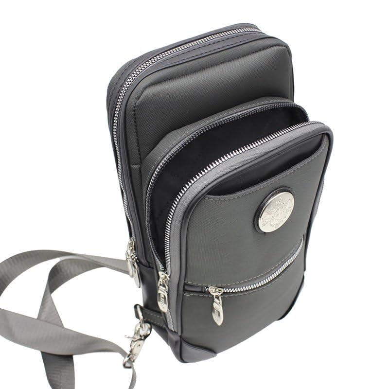 RINRE Сумка на тело Сумка-слинг Вертикальная квадратная Мужская D.KELLY (4951 Черный/Черный)