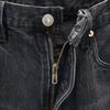 Levi's 90-е 501 Польские Евро окрашенные в черный цвет Прямые джинсы из денима Мужские Б/У