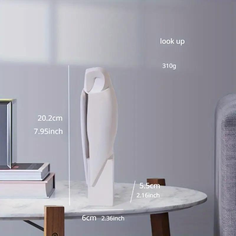 Минималистская статуя совы, скульптура, декоративные фигурки животных, домашнее украшение для книжной полки, дома, гостиной, офиса, шкафа, декор