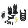 Male Chastity Cage Device Small/Standard Cock Cage with Rings Erotics Urethral Brass Lock Locking Sex Toys for Men Adults