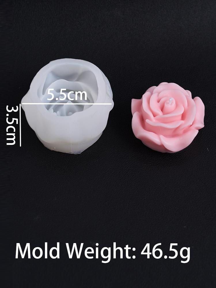 DIY 3D Rose Flowers Silicone Candle Mold Handmade Soap Chocolate Ornament Tool Aromatherapy Gypsum Resin Mould Home Decor