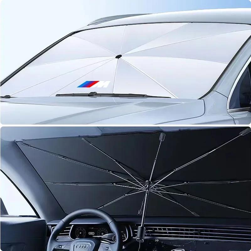 Car Windshield Sunshade Umbrella Interior Parasol For BMW M M3 M4 M5 X1 X3 X5 X6 X7 F10 F20 F22 F30 G20 G30 Performance