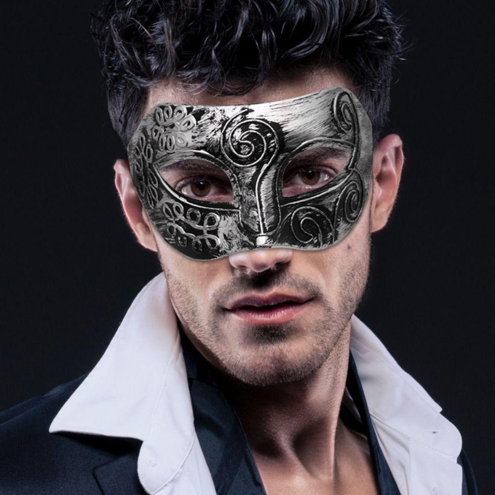 Eye Mask Halloween Mask Half Face Props Cosplay Mask Carnival Masquerade Mask Men