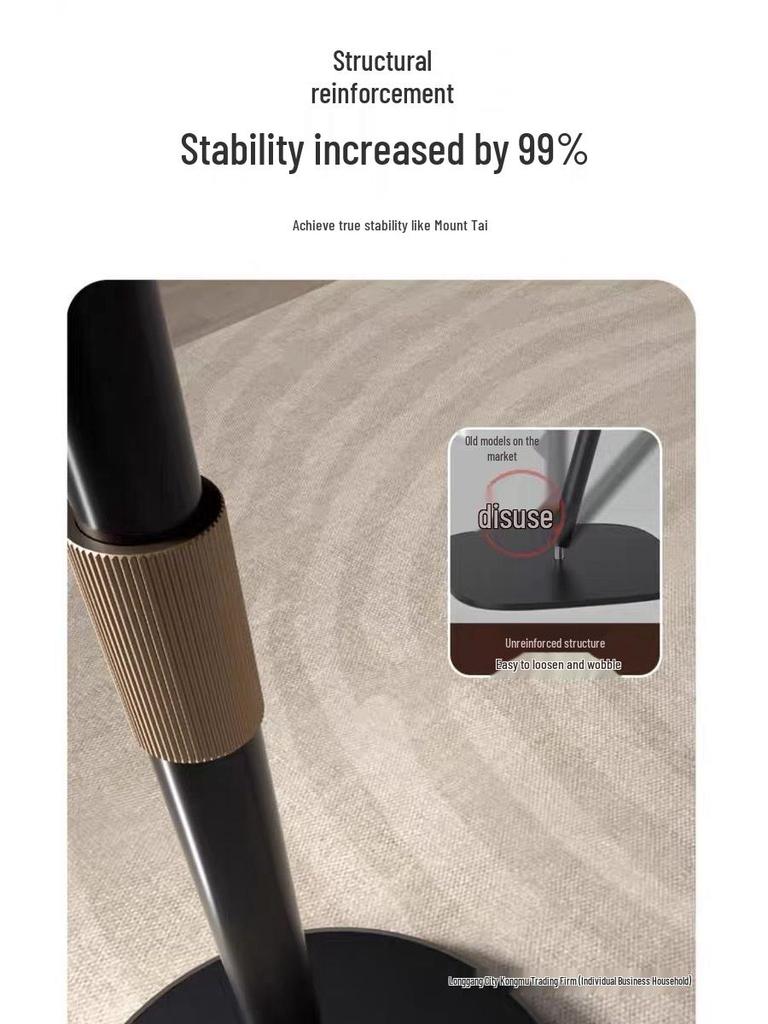 Multifunctional Floor & Bedside Mobile Phone Holder for Streaming, Overhead & Low-Angle Shots, Retractable Stand for Videos & TikTok