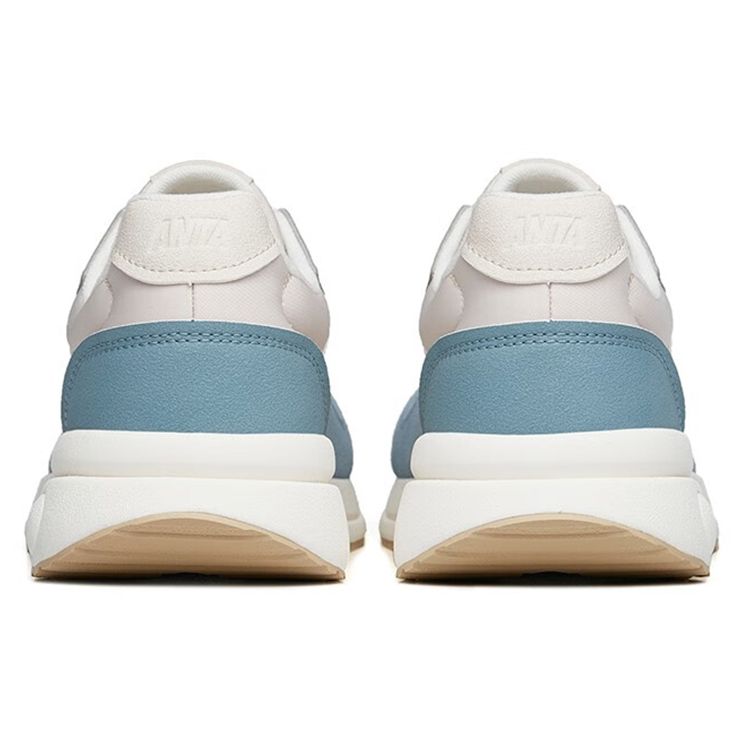 Anta Удобные универсальные повседневные туфли с низким верхом Мужские кроссовки Серо-синие 112248871-4