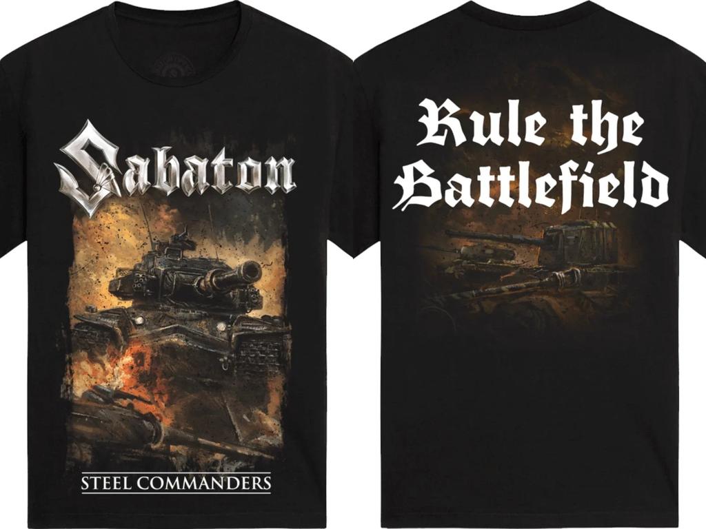 Новые Горячие Официальные Графические Топы Sabaton Женские Мужские Оверсайз Футболка Y2k Хэви-метал Группа Короткий Рукав Женский Мужской Высококачественные Футболки