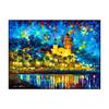 Abstract City Landscape Oil Painting Eiffel Tower Wall Art Canvas Prints Pop Paintings Decorative Pictures for Living Room Decor No Frame