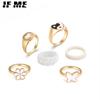 6 шт./компл. элегантный белый капающий масляный набор колец тай-чи кольца-бабочки аксессуары для женщин