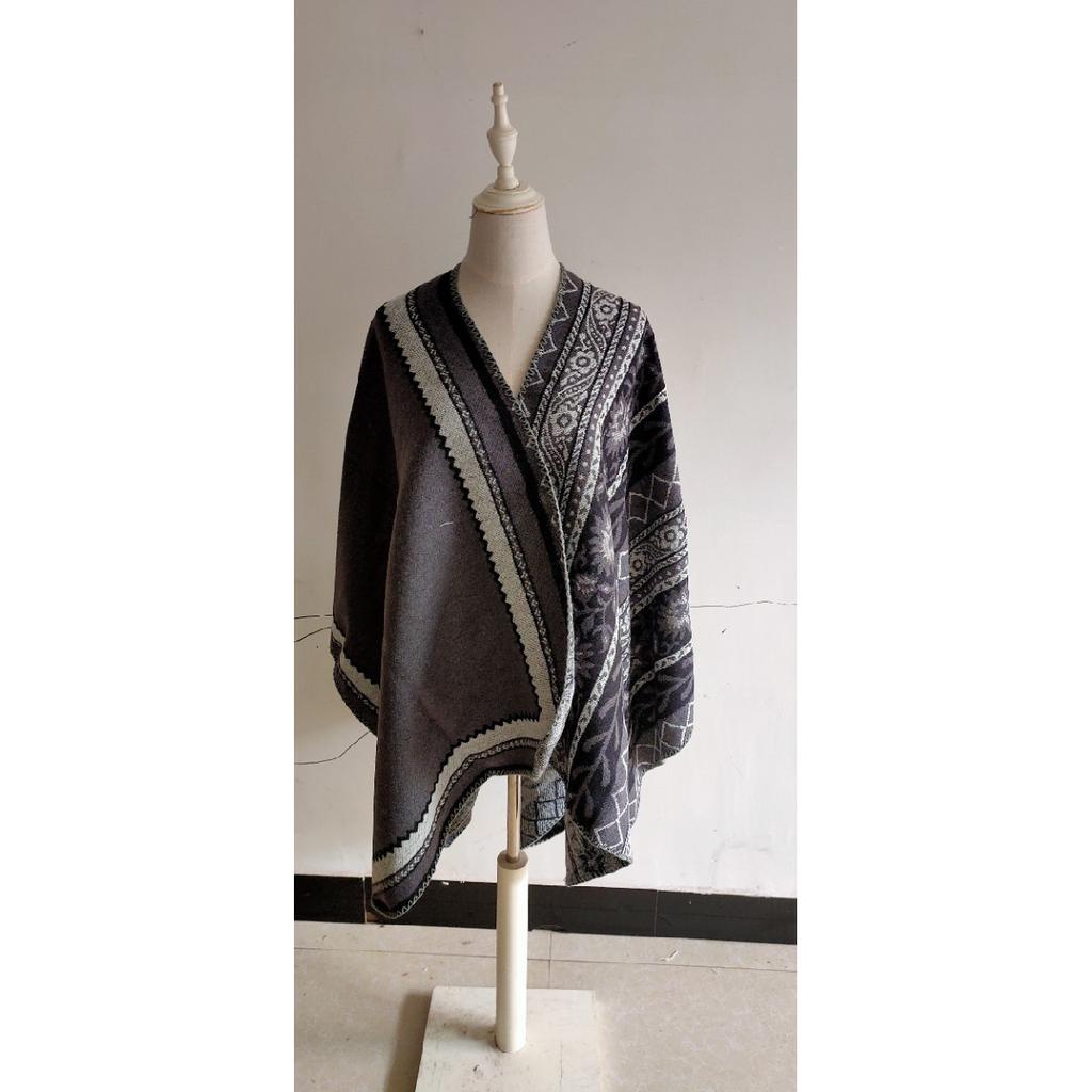 Дышащая, теплая и универсальная домашняя, осенне-зимняя женская шаль для путешествий, толстый плащ, одеяло с кондиционером