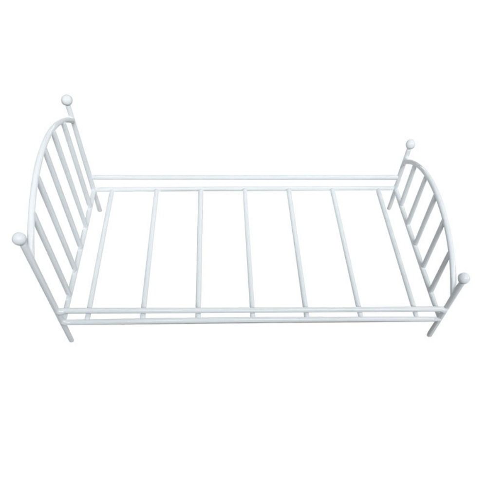 Кукольная мебель, винтажная миниатюрная кровать, мини-реалистичная кровать, новая металлическая кровать для кукольного домика