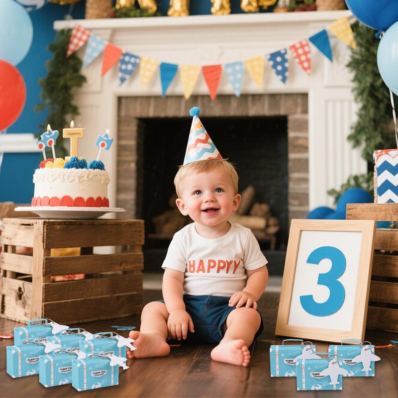 10/30 шт. Спасибо Чемодан Подарочная коробка Детский праздник Конфеты Шоколад Упаковочная коробка Принадлежности для детской вечеринки Путешествия Свадебные сувениры