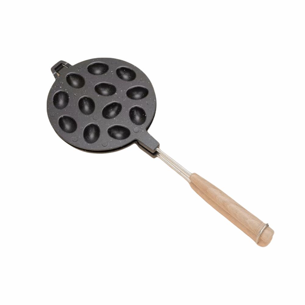 7/12/16 Holes Egg Tart Mold Long Handle Walnut Cookie Maker Mini Muffins Baking Mold Home Bakery