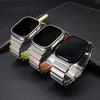 Ремешок из нержавеющей стали для Apple Watch Ultra 3 49 мм 46 мм 44 мм 45 мм Роскошный металлический браслет для Iwatch Серии 11 10 9 8 7 6 5 SE3