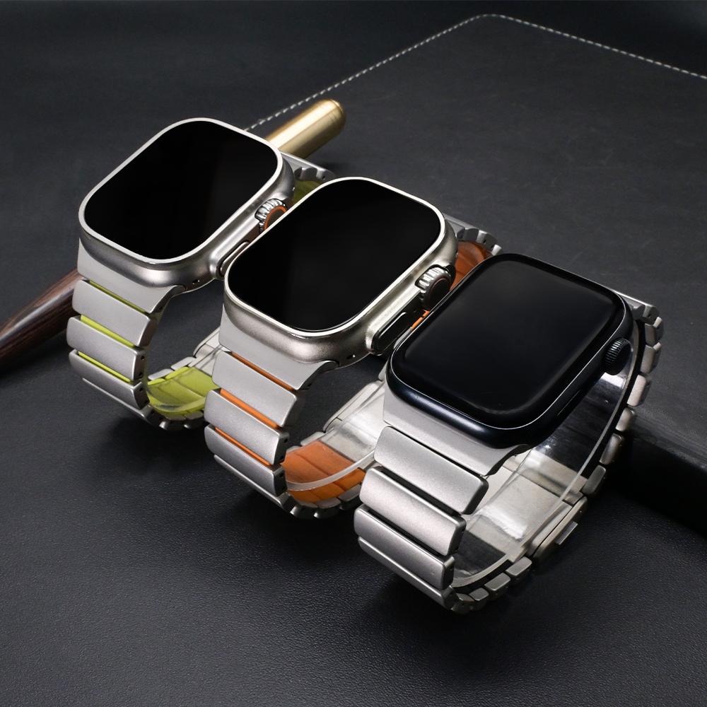 Ремешок из нержавеющей стали для Apple Watch Ultra 3 49 мм 46 мм 44 мм 45 мм Роскошный металлический браслет для Iwatch Серии 11 10 9 8 7 6 5 SE3