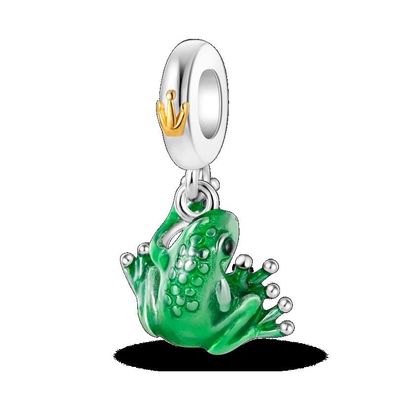 925 Sterling Silver Spring New Animal Beads Fit for Original Bracelet Jewelry Making Butterfly Firefly Chameleon Charms