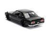 JADATOYS Fast Furious Diecast Car NISSAN SKYLINE 2000 Mini Car Black 124 & BRIAN'S GT-R
