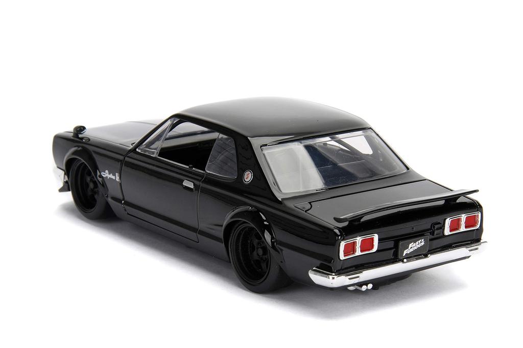 JADATOYS Fast Furious Diecast Car NISSAN SKYLINE 2000 Mini Car Black 124 & BRIAN'S GT-R