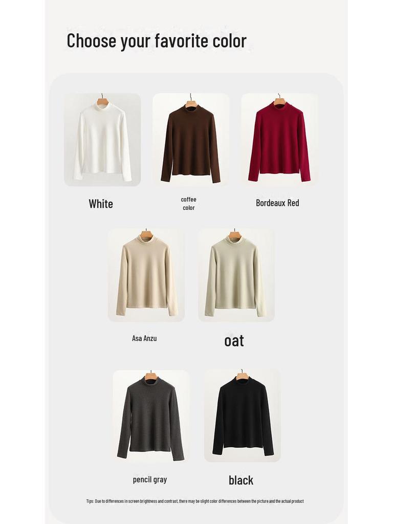 Женская теплая рубашка из немецкого бархата с полуворотом - плюшевая, утолщенная, с длинным рукавом и гиалуроновой кислотой для ухода за кожей