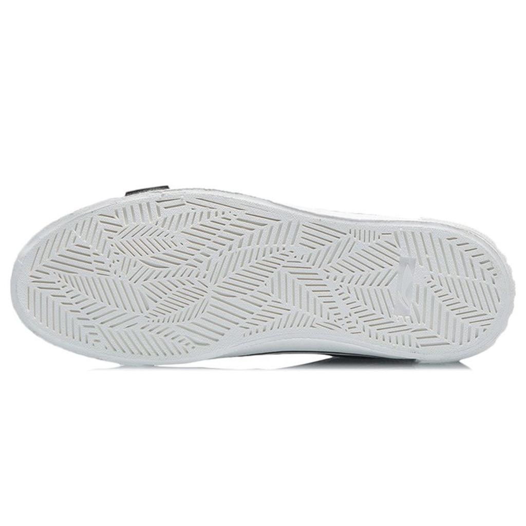 Li-Ning Weiyu Canvas Hi Lightweight Non-Slip High-Top Skate Shoes Women Sneakers Black White AECR012-2