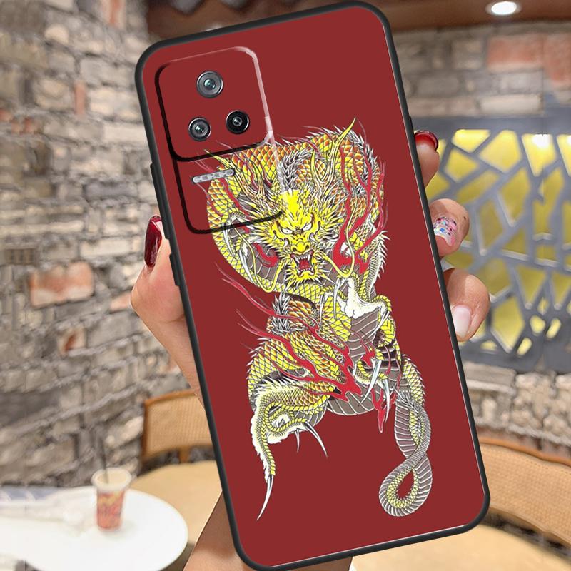 Чехол Yakuza Dragon Tattoo для Xiaomi 14 Ultra 15 13 11T 12T 13T 14T Pro POCO X3 X5 X6 X7 Pro M6 F5 F6 Pro