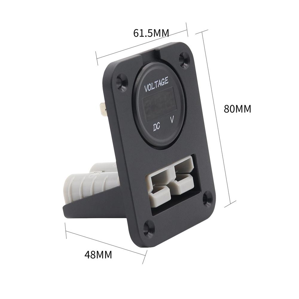 50 Amp Plug Socket With Voltage Meter Flush Mount Recessed Plate