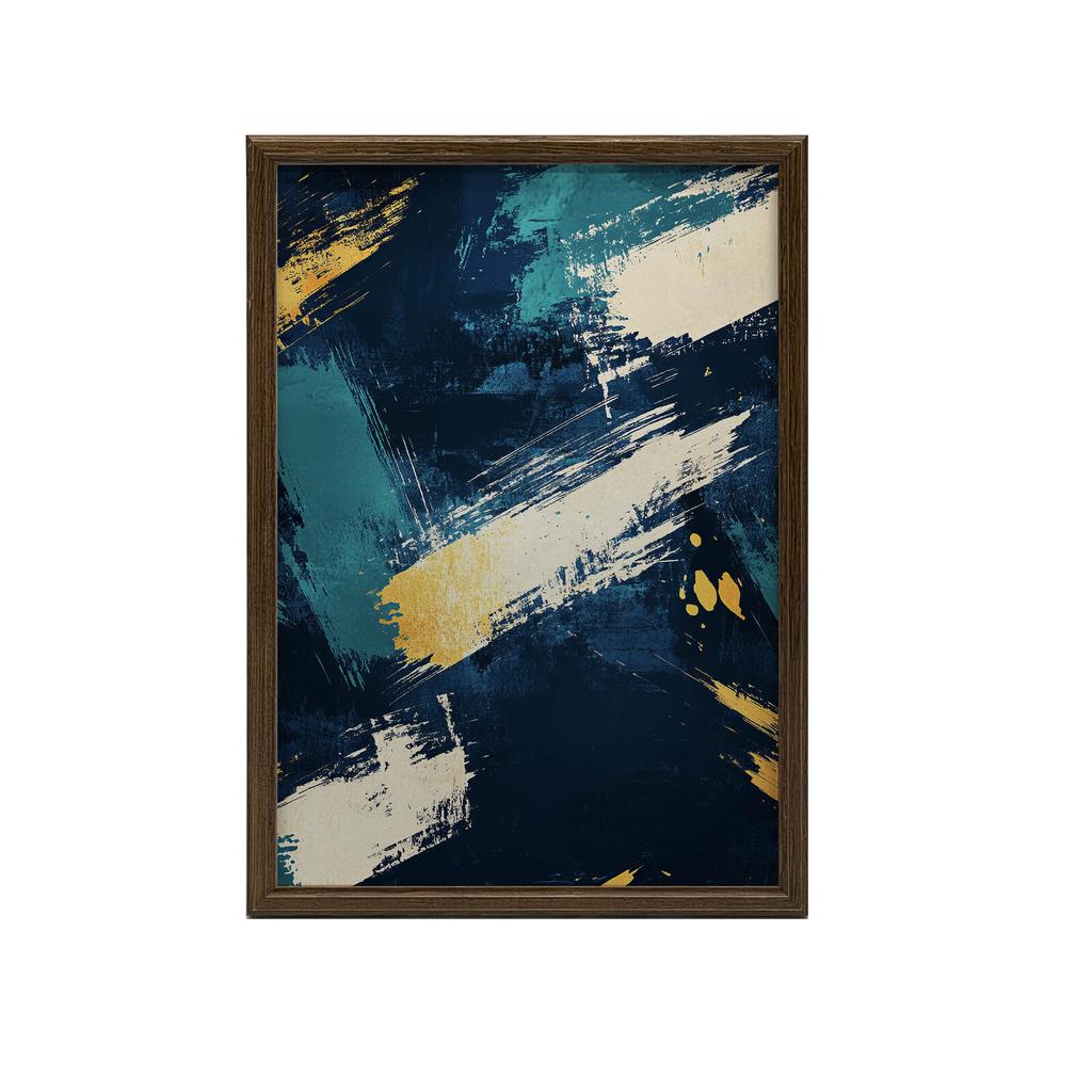 Artystyczny Rytm Artystyczny Rytm, 30X40 Cm, Rama Aluminiowa Złota, Papier Matowy 230 Gsm