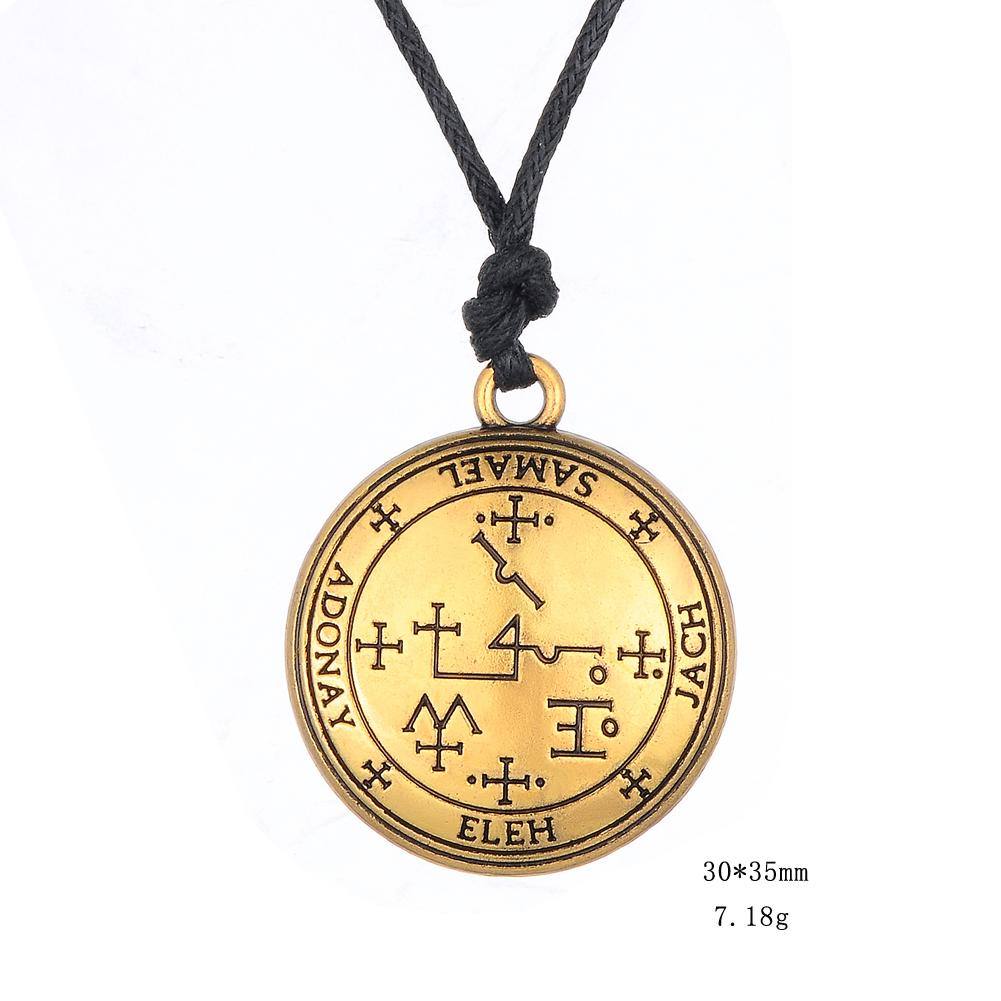 Новое ожерелье-амулет ведьмы, цепочка из нержавеющей стали, ожерелье с подвеской, регулируемая цепочка из вощеного шнура для мужчин, подарочная бижутерия, колье-чокер