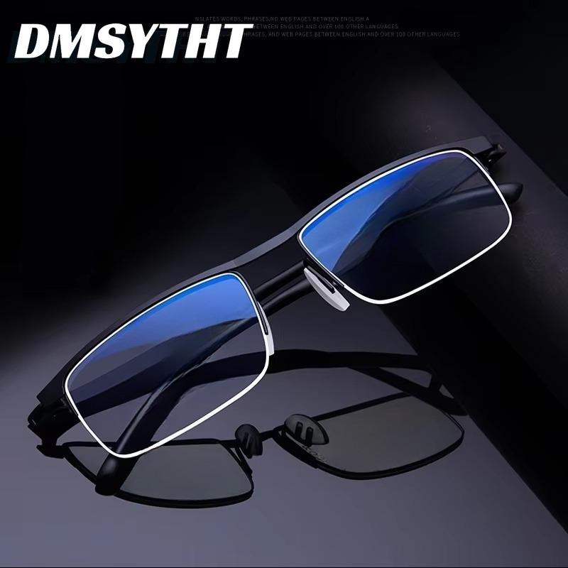Progressive Multifocus Computer Reading Glasses Retro Metal Prescription Blue Light Blocking for Men and Women Eyeglasses