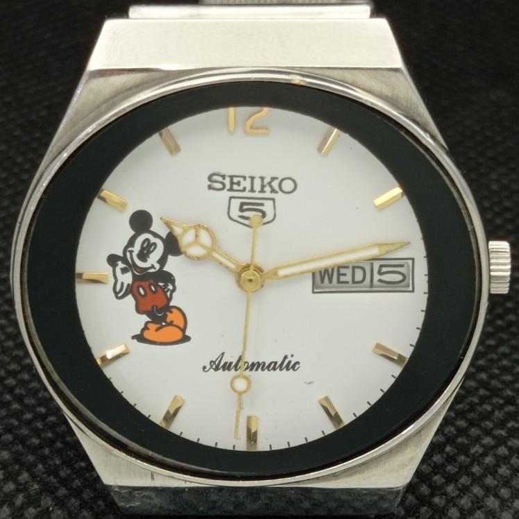 Б/у винтажные мужские часы SEIKO с рисунком на циферблате с автоподзаводом 6309A из Японии 606-a314470-2