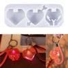 Epoxy Resin Keychain Silicone Mold Love Heart Shaped Pendant Molds Flexible Keyring Crafting Mould Handmade Ornaments