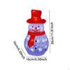 Christmas Glowing Snowman Decoration Decor for Room Indoor Outdoor Red Hat Height 22cm