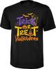 Trick Or Treat Halloween Tshirt Scary Horror Nightmare Pumpkin Ghost Unisex Top