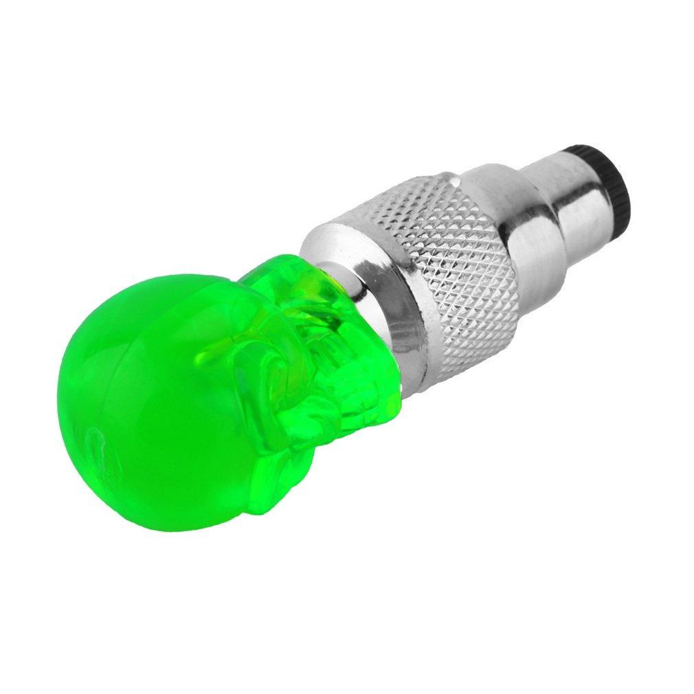 1 шт., крышка клапана в форме черепа, светодиодная лампа для колес, шин, лампа для автомобиля, мотоцикла, велосипеда YS