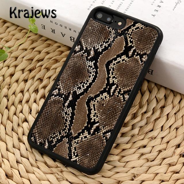Krajews текстура змеиной кожи, модный чехол для телефона для iPhone 14 6s 7 8 plus X XR XS 11 12 13 pro max Samsung S21 S22ultra Plus