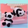 Adorable Mini Panda Plush Toy Keychain Soft Short Plush Material For Kids Bags