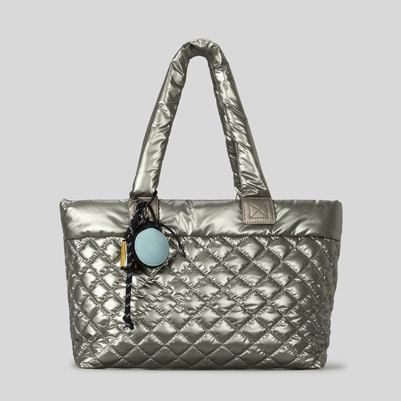 Сумка-тоут большой вместимости с ромбовидным узором и хлопковой ручной сумкой. Модная одноплечевая сумка для женщин