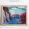 Diamond Painting Lake Waterfall Embroidery Diamond Mosaic Cross Stitch Rhinestones
