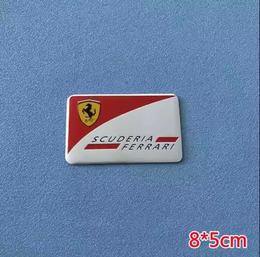 Aluminum Car Sticker Ferrari Pattern Decal Cover Badge Supplies Replacement Car Styling Decal For Ferrari Teams Auto Accessories TG7