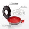 Flavorstone Healthy Grill Frying Pan with Lid, Perfect for Grilling Fish, Meat, and Steaks, Non-Stick, Gas Stove Compatible, Induction Compatible